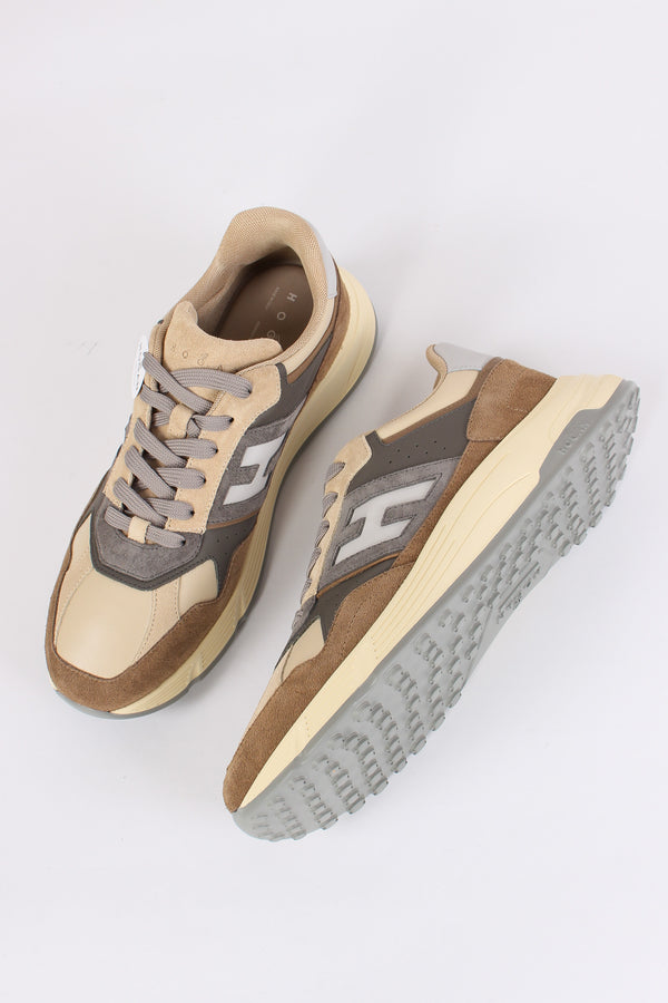 Sneaker Hyperlight Camoscio Marrone/beige-2