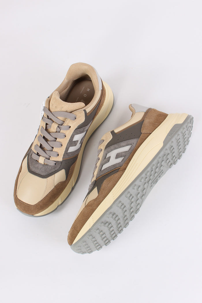 Sneaker Hyperlight Camoscio Marrone/beige-2