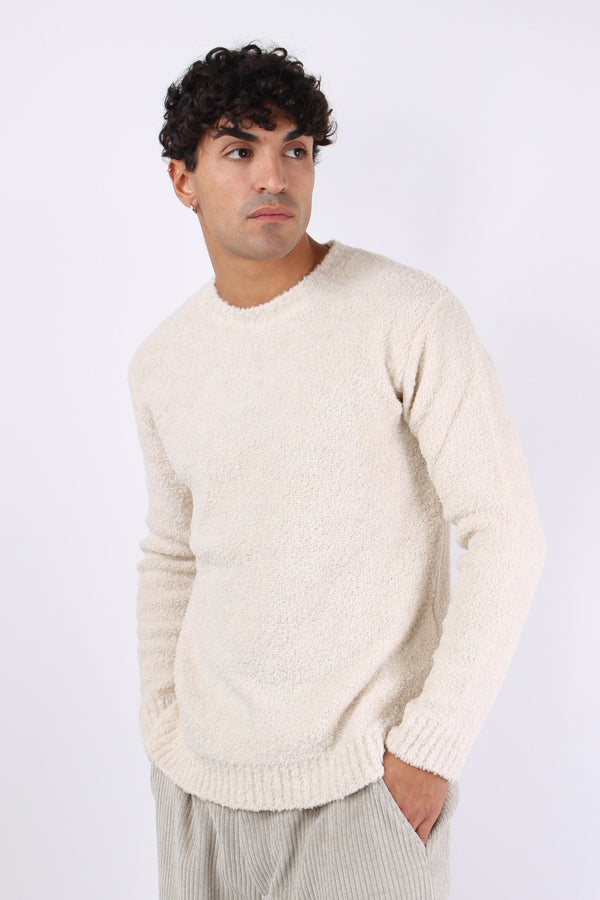 Girocollo Boucle Ecru-2