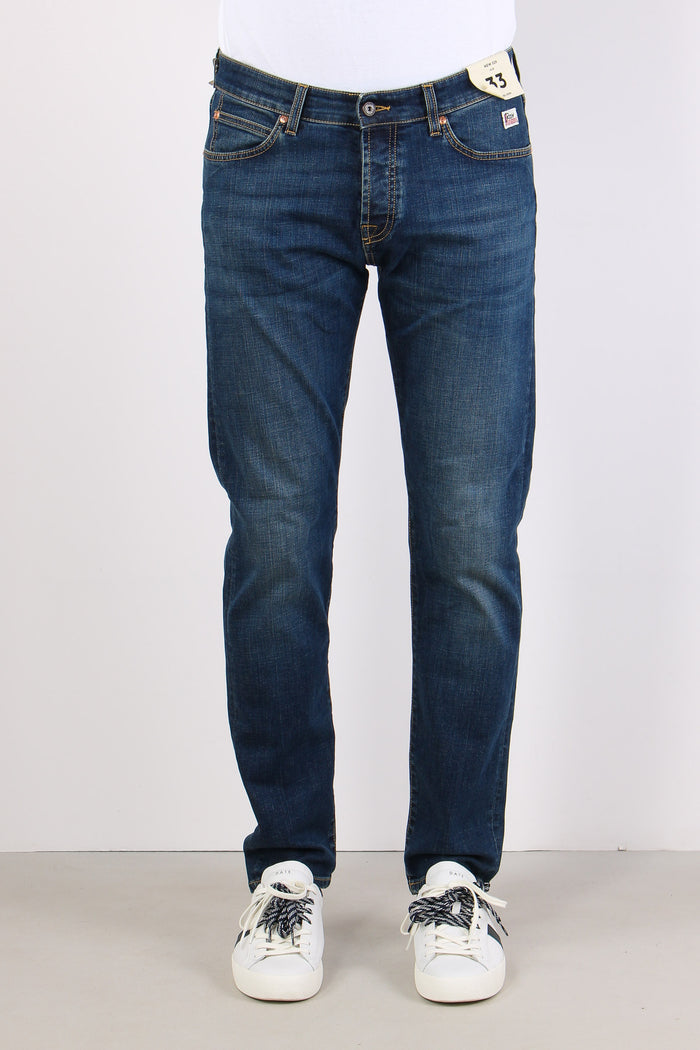 Denim Gamba Dritta Denim Scuro-2