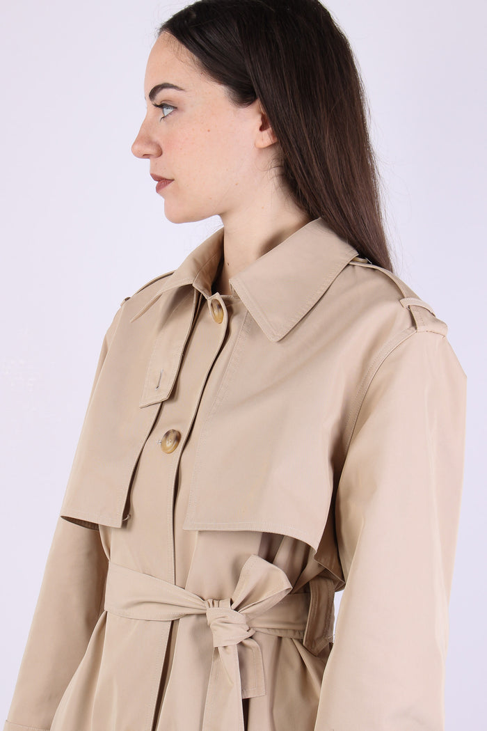 Trench Cintura Foulard Cream Beige-11