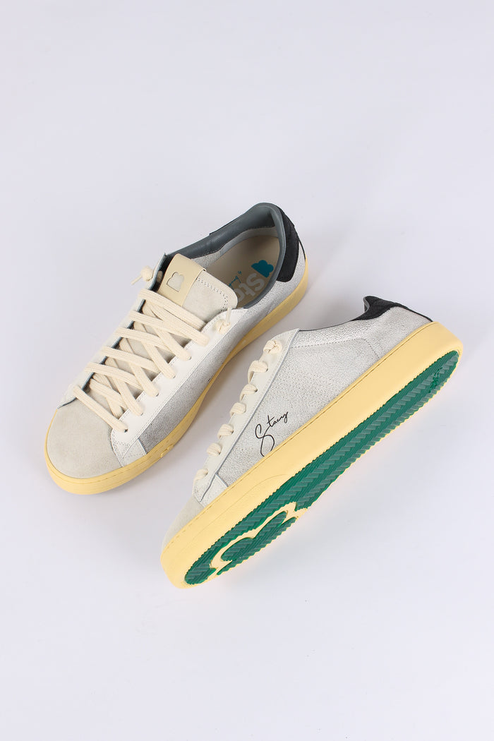 Sneakers Bimateriale Camoscio Grey/black-3