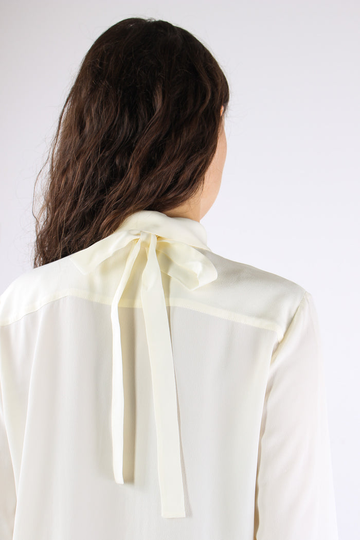 Mllorca Camicia Misto Seta Bianco-4