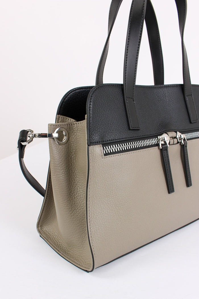 Laurencia Tracolla 2 Manici Fossil Black-6