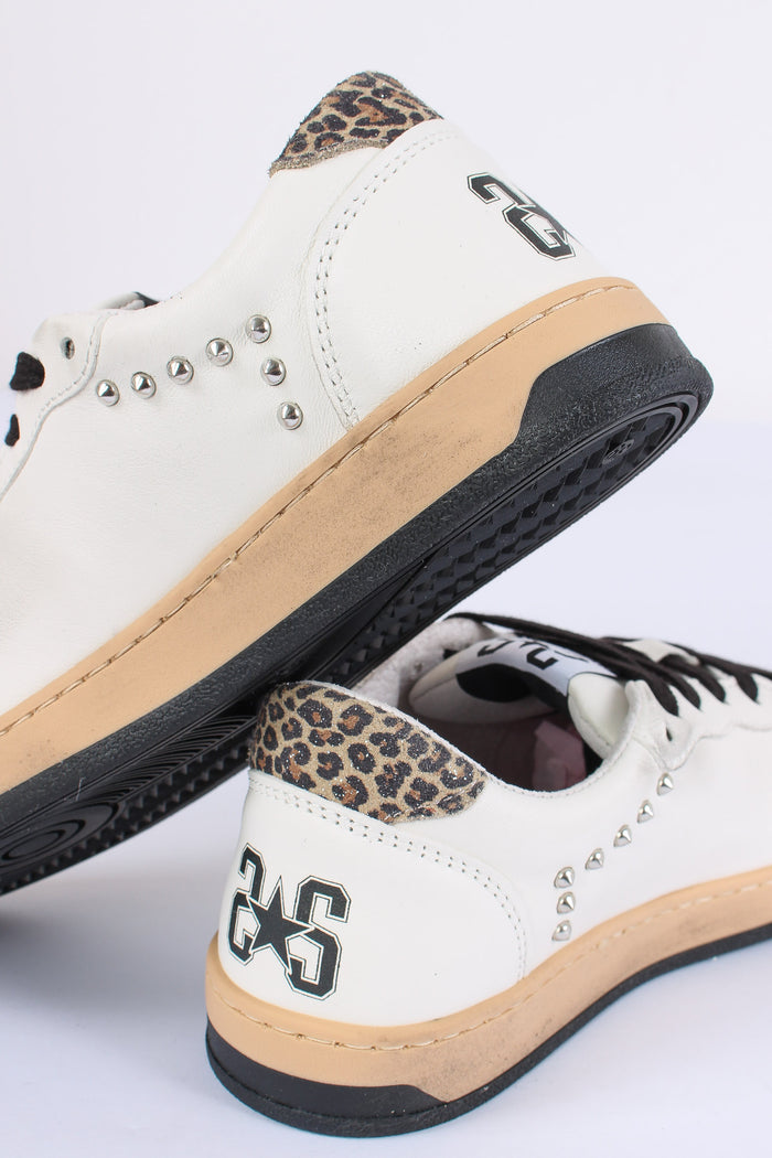 Sneakers Week Animalier Borchie Bianco/leopard-6