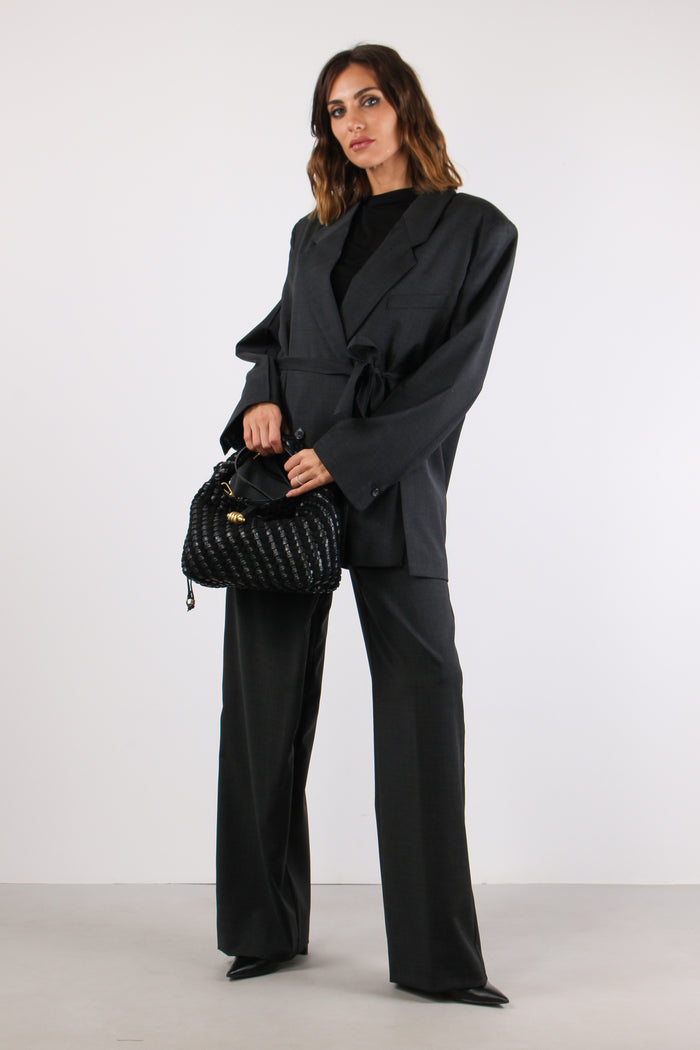 Pantalone Bottoni Asimmetrici Asphalt