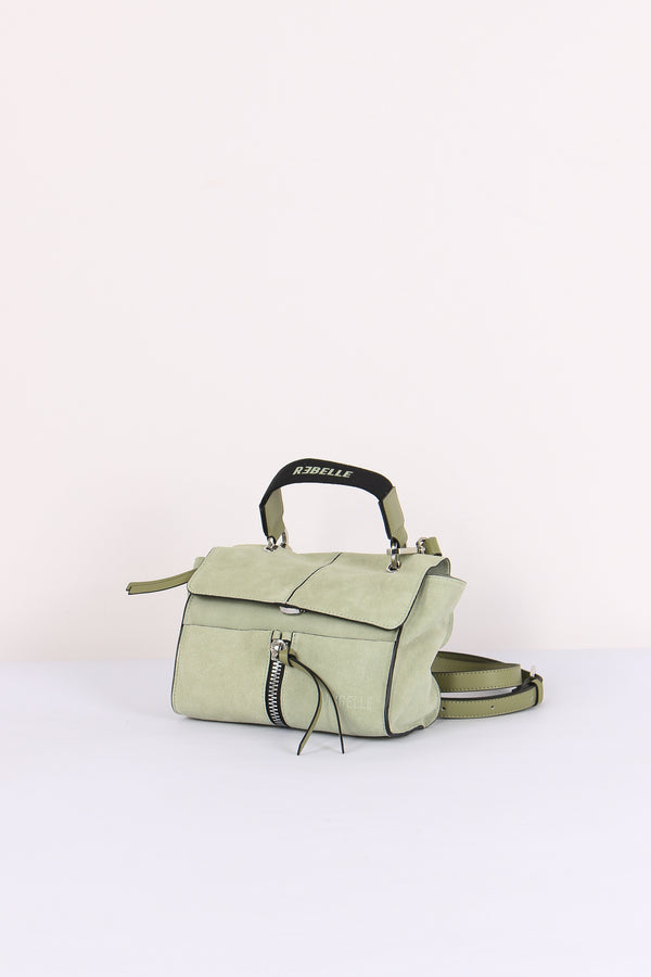 Chloe Mini Cartella Camoscio Zip Vert-2