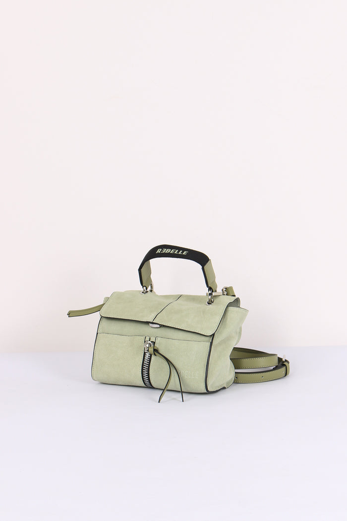 Chloe Mini Cartella Camoscio Zip Vert-2