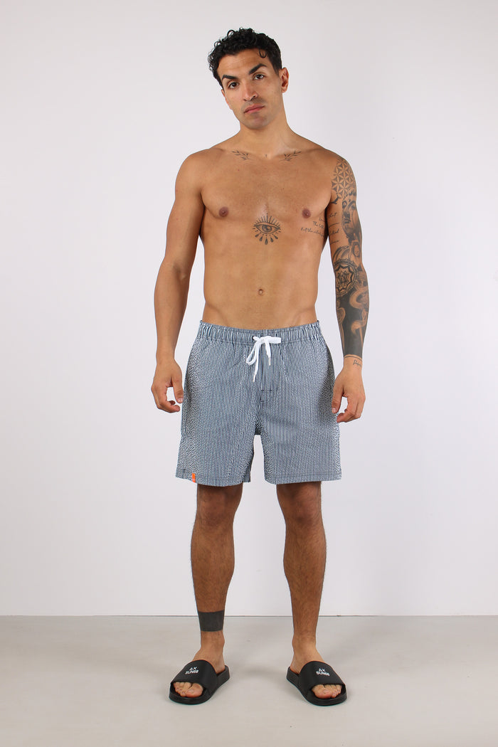 Costume Pantalone Riga Navy/bianco