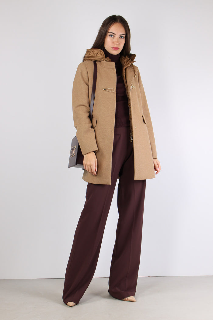 Cappotto Toggle Panno Cammello-5