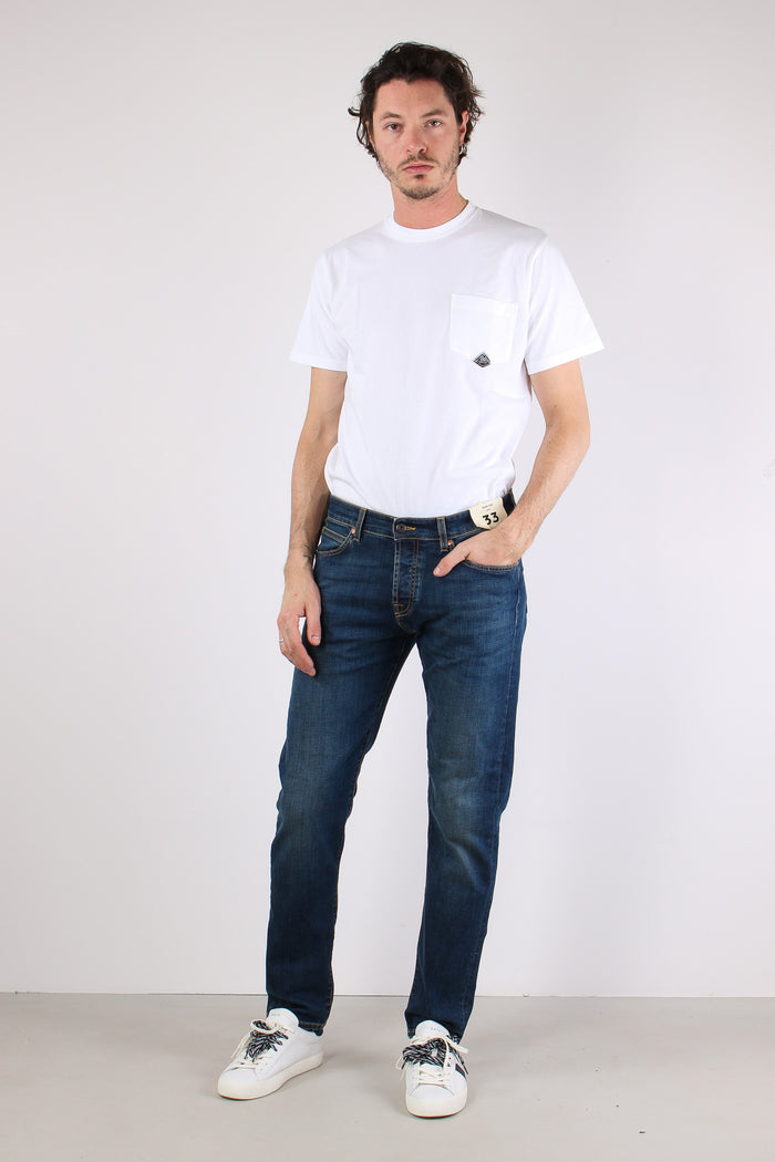 Denim Gamba Dritta Denim Scuro