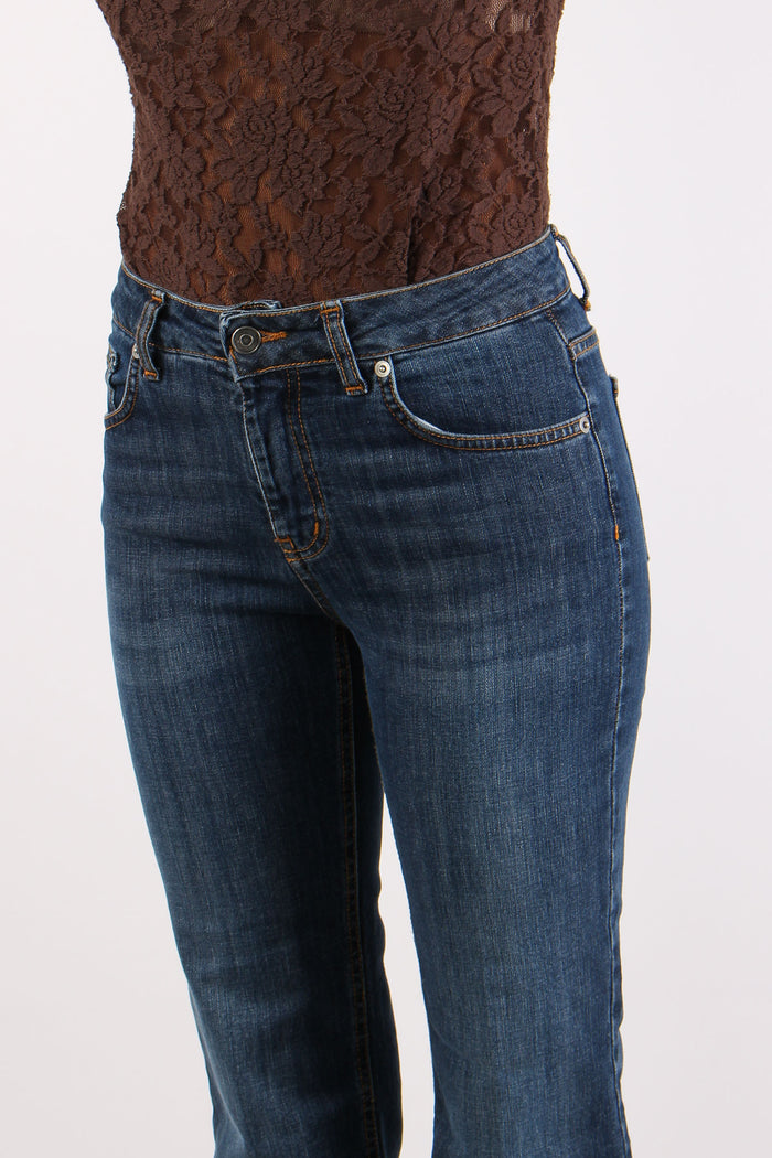 Denim Flare Denim Scuro-7