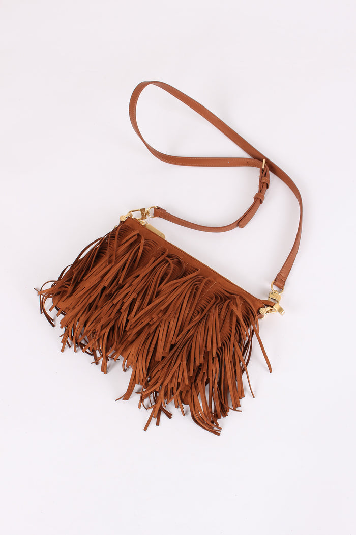 Opale Pochette Frange Cannella-2