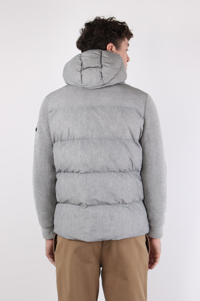 Jacket Bimateriale Silver-3