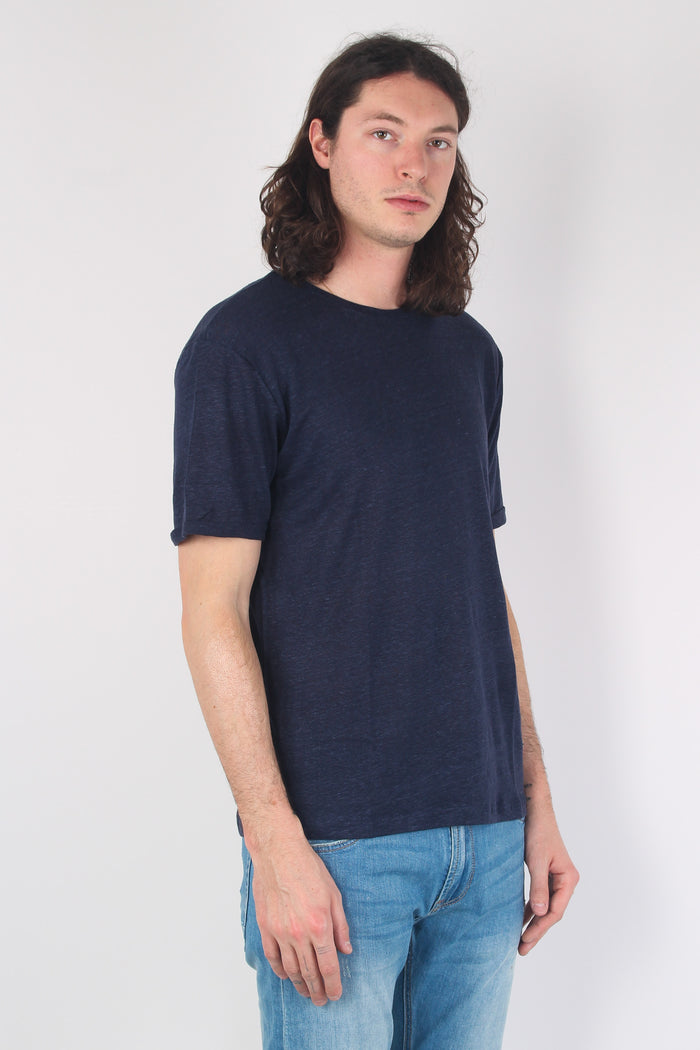 T-shirt Lino Deep Blue-5