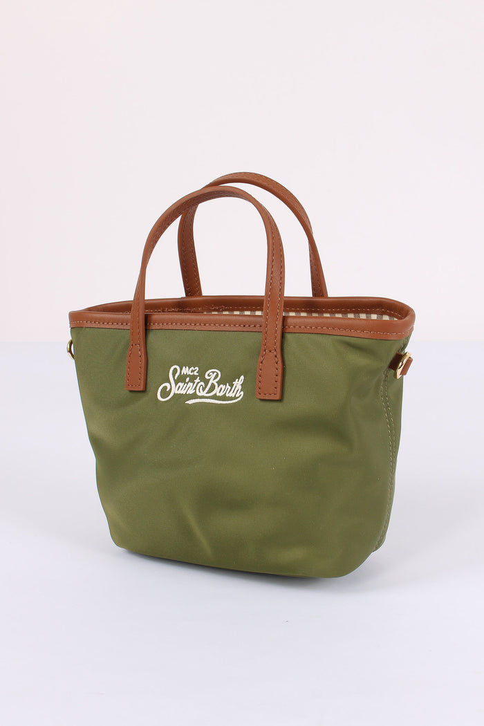 City Bag Mini Nylon Militare-5