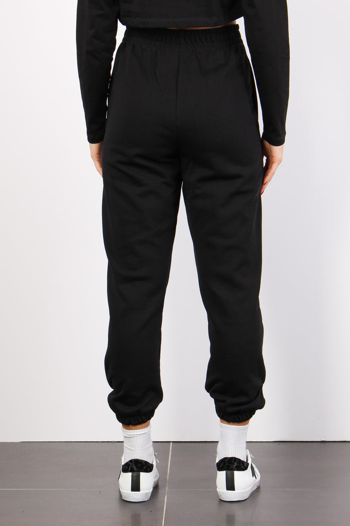 Pantalone Logo Gamba Nero-3