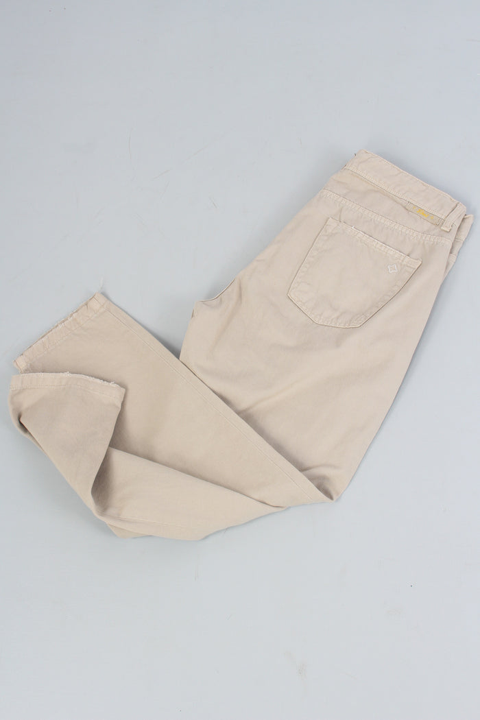 Pantalone Cropped Sabbia-6