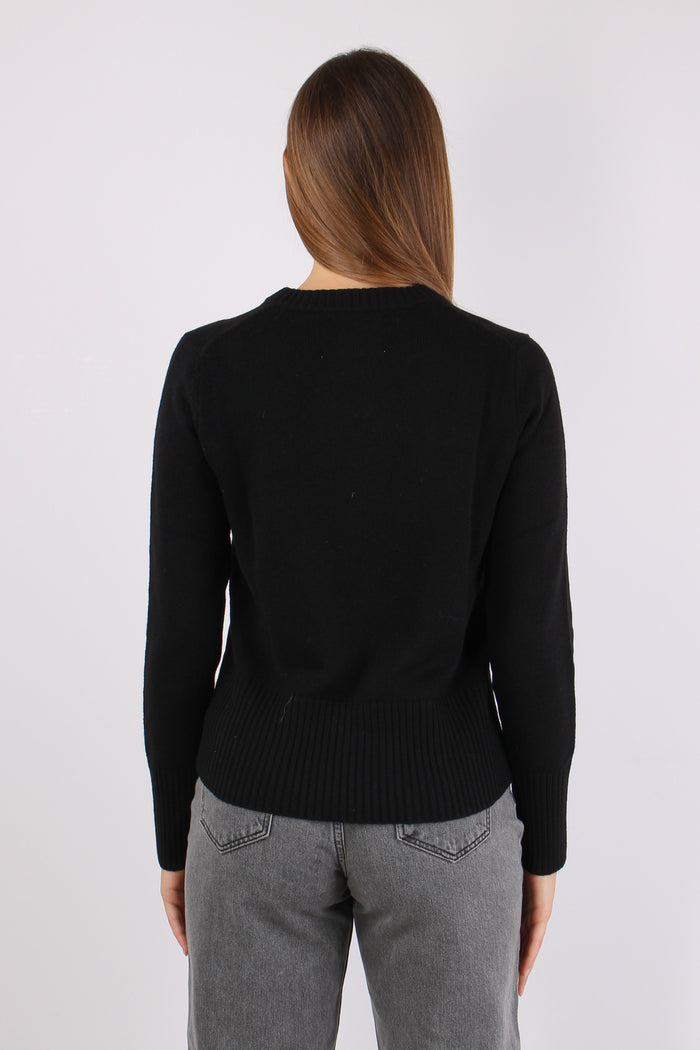 Maglia Cuore Laterale Nero-5