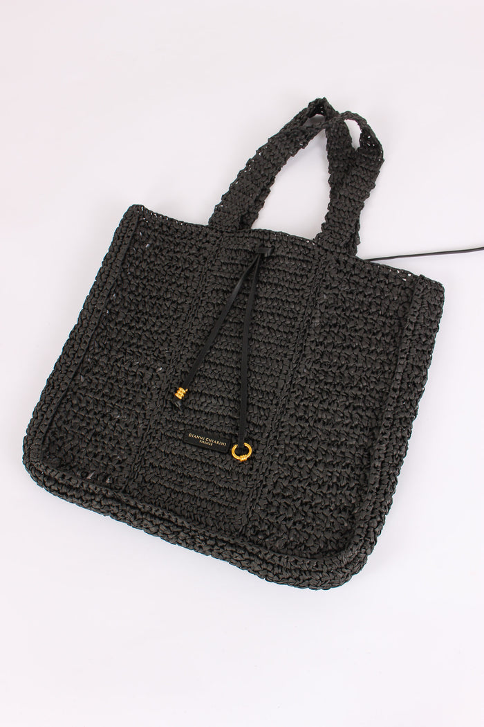 Nefeli Shopping Verticale Pagl Nero-4