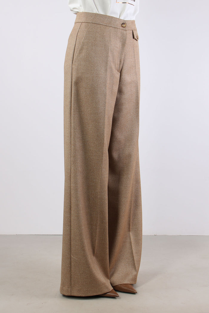 Pantalone Taschino Spinato Cammello-5
