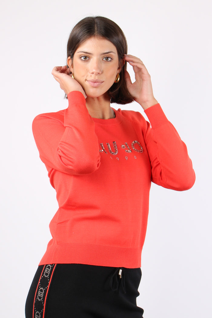 Maglia Slim Logo Rock Coral-5