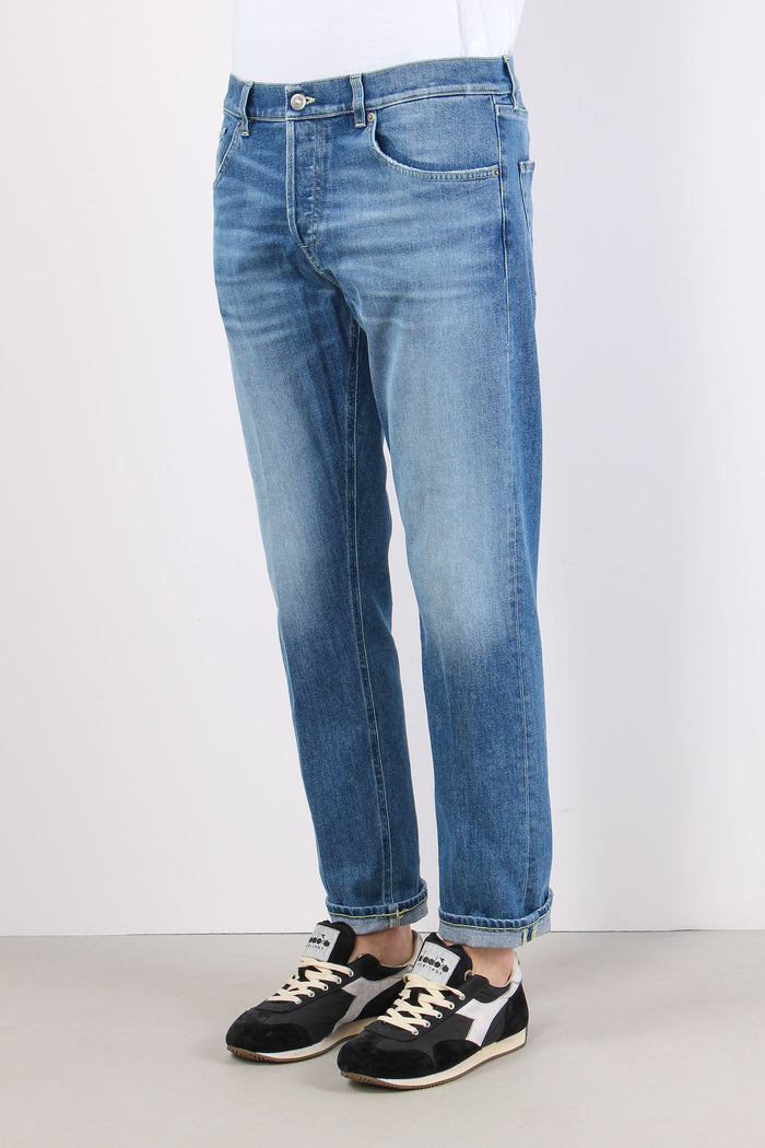 Icon Denim Regular Risvolto Denim Chiaro-4