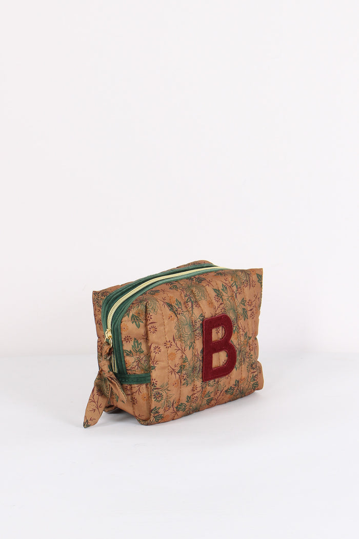 Pochette Patch Lettera B Beige/verde-3