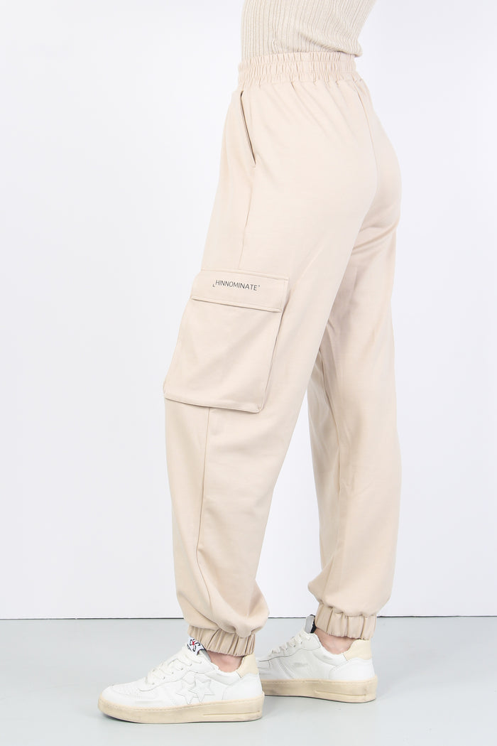 Pantalone Tasconato Modal Beige Sand-7