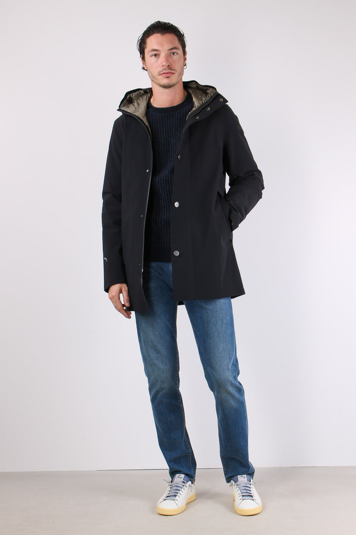 Parka Tessuto Tecnica Black