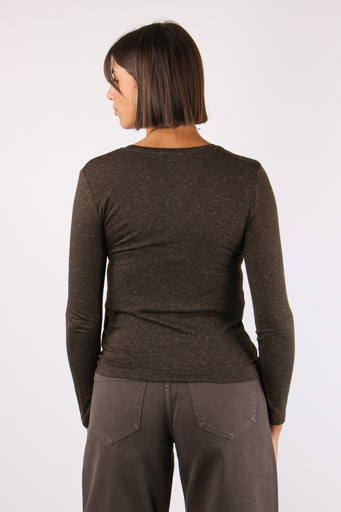 T-shirt Girocollo Lamina Moro-3