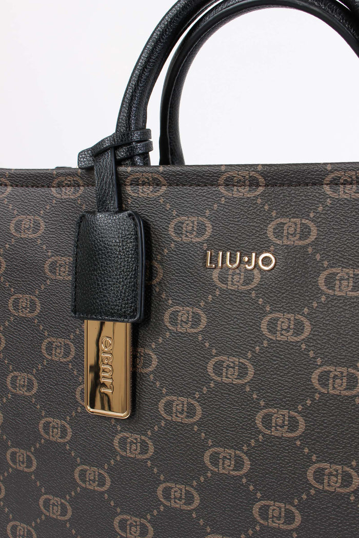 Shopping Rigida Monogram Nero-7