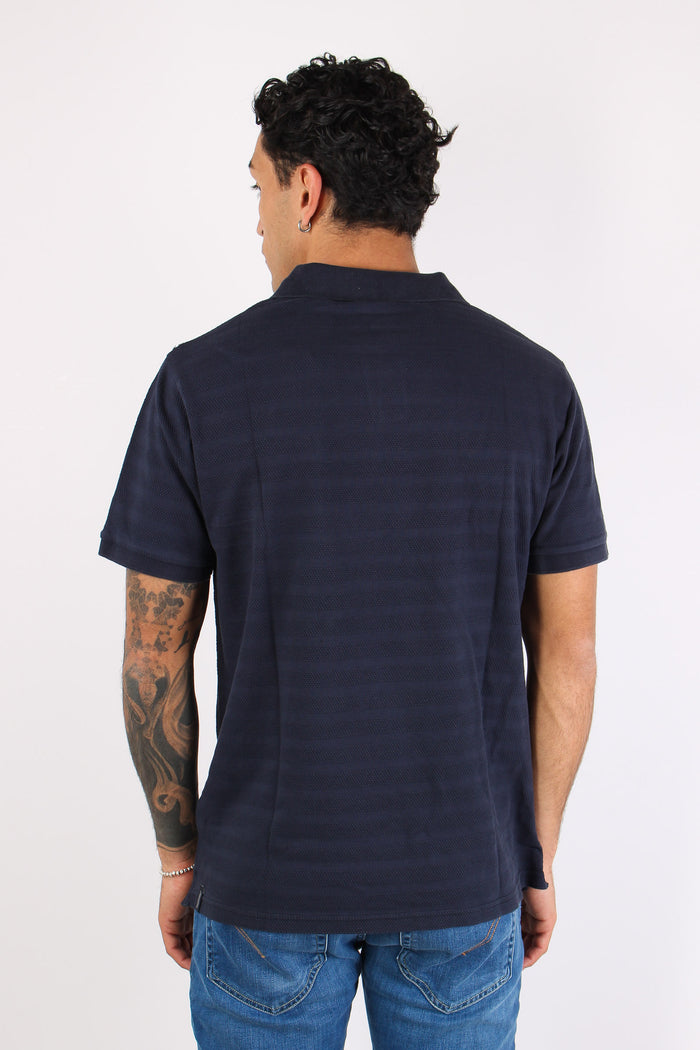T-shirt Polo Cotone Blue-4