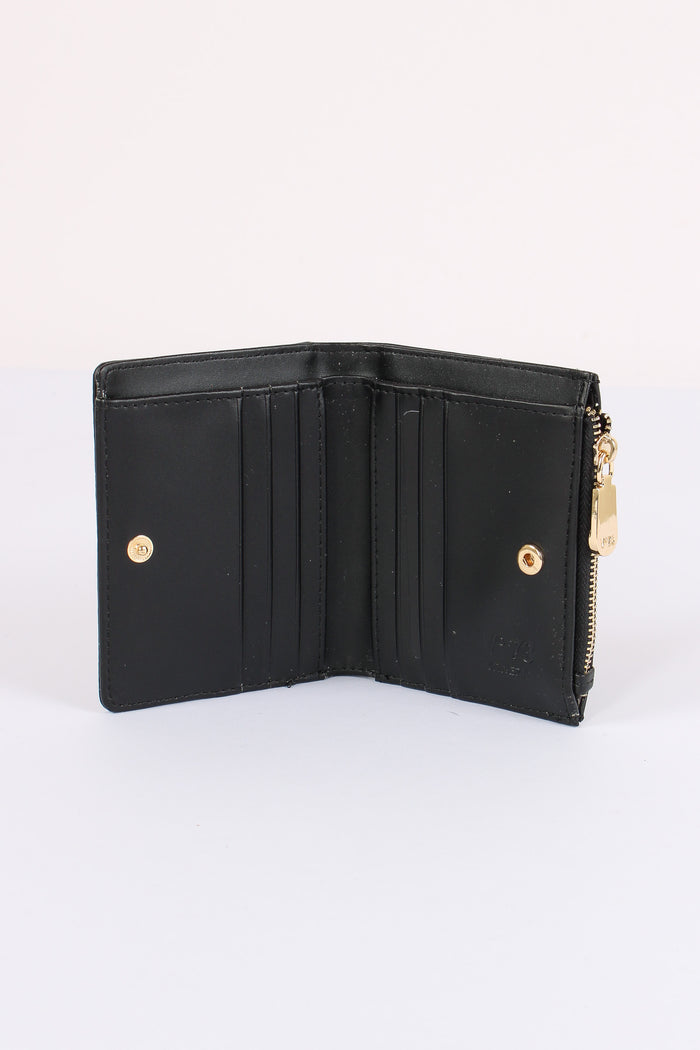 Keira Portafoglio Small Zip Around Nero-4
