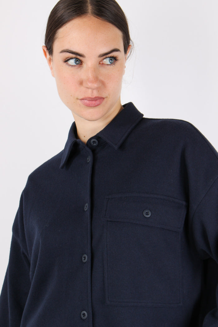 Nancy Camicia Pesante Jersey Blu-8