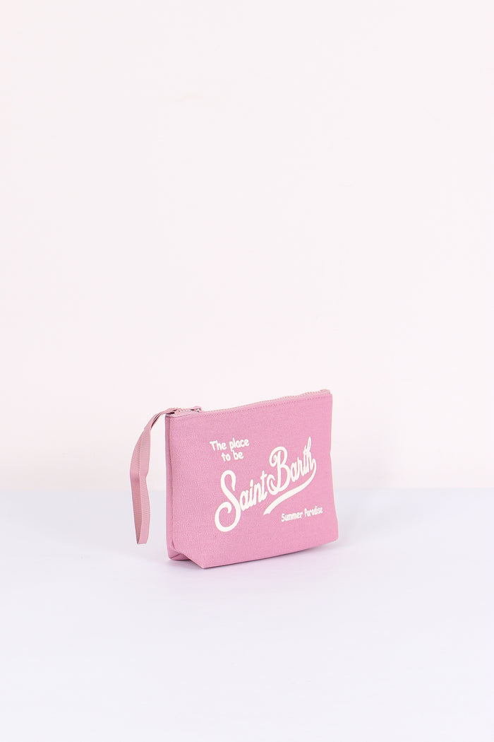 Aline Pochette Canvas Rosa-5