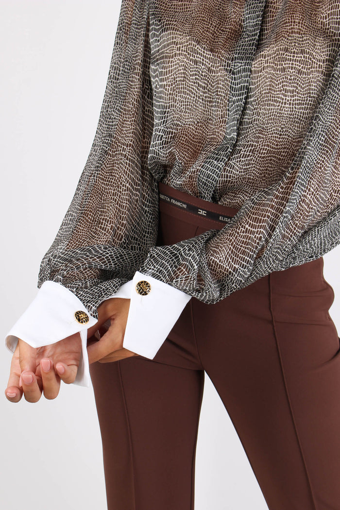 Camicia Body Colletto Contrast Nero-11