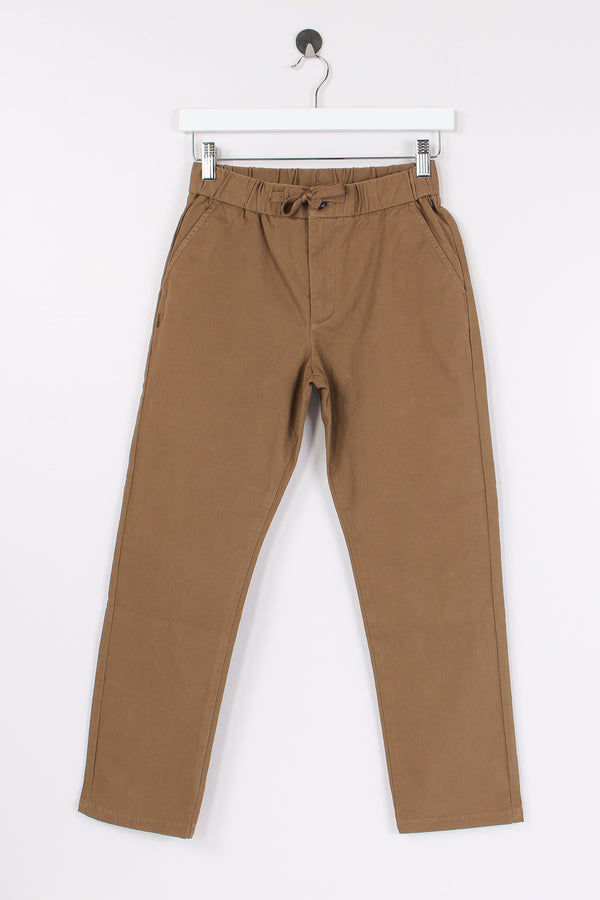 Pantalone Cotone Coulisse Fango