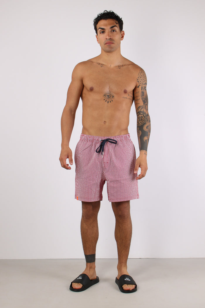 Costume Pantalone Riga Rosso/bianco