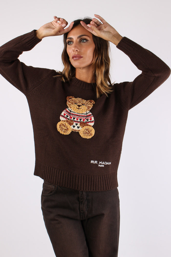 Pullover Orsetto Brown-6