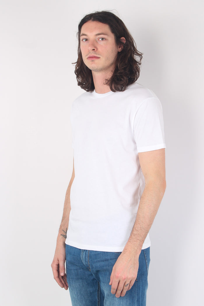 T-shirt Basica Cotone White-5