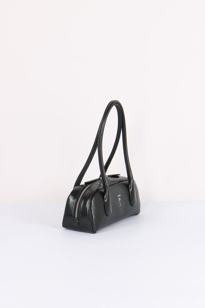 Baguette Effetto Crinkle Black-5