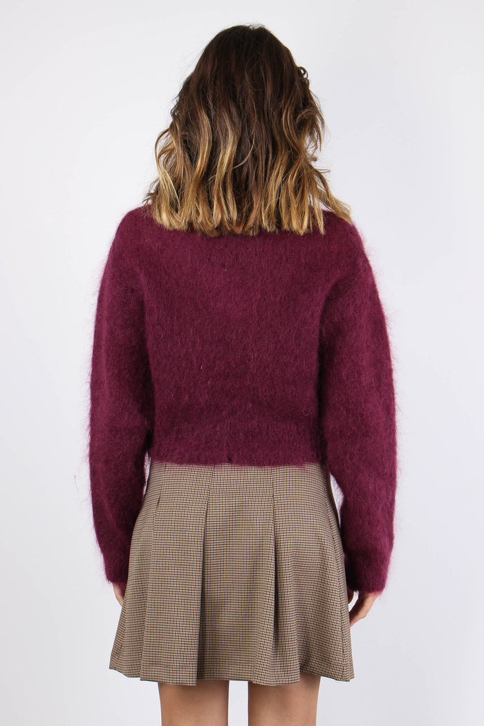Maglia Misto Mohair Bordeaux-3