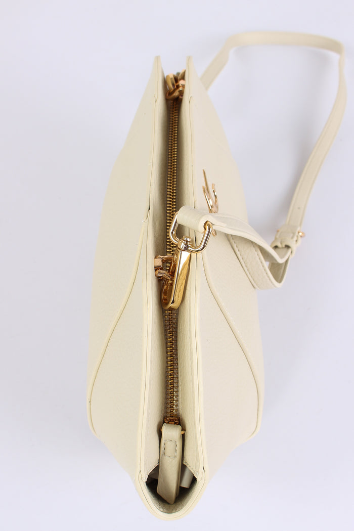 Pochette Rigida Logo Avorio-6