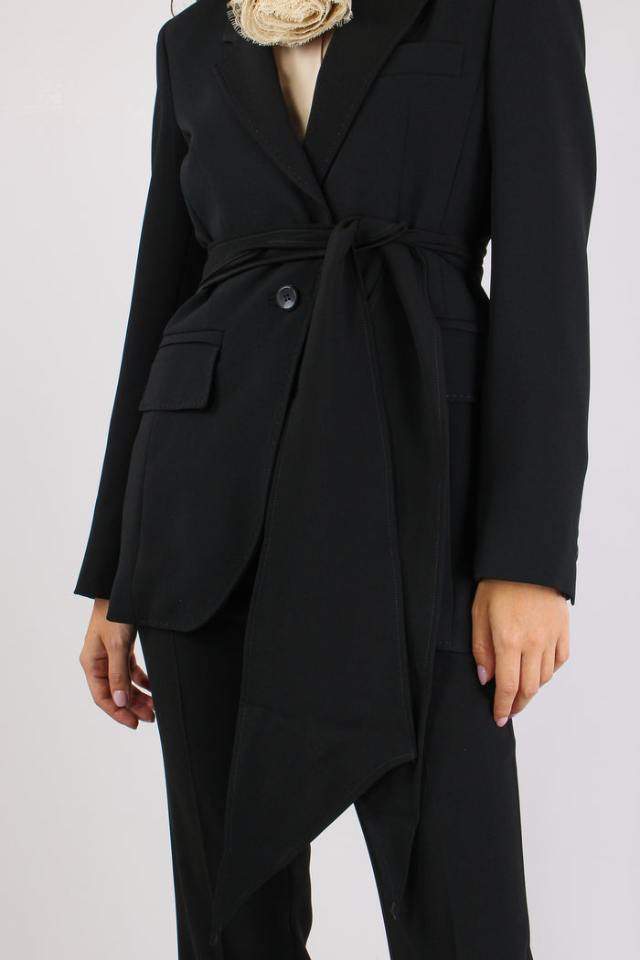 Mllottone Giacca Crepe Nero-6