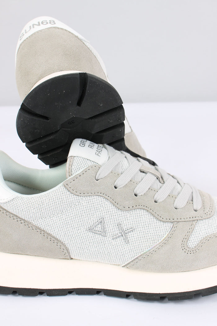 Sneakers Ally Glitter Textile Argento-5