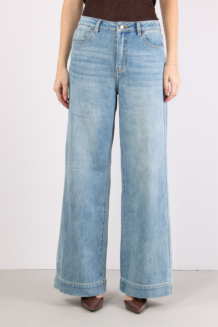 Denim Orlo Alto Denim Chiaro-2