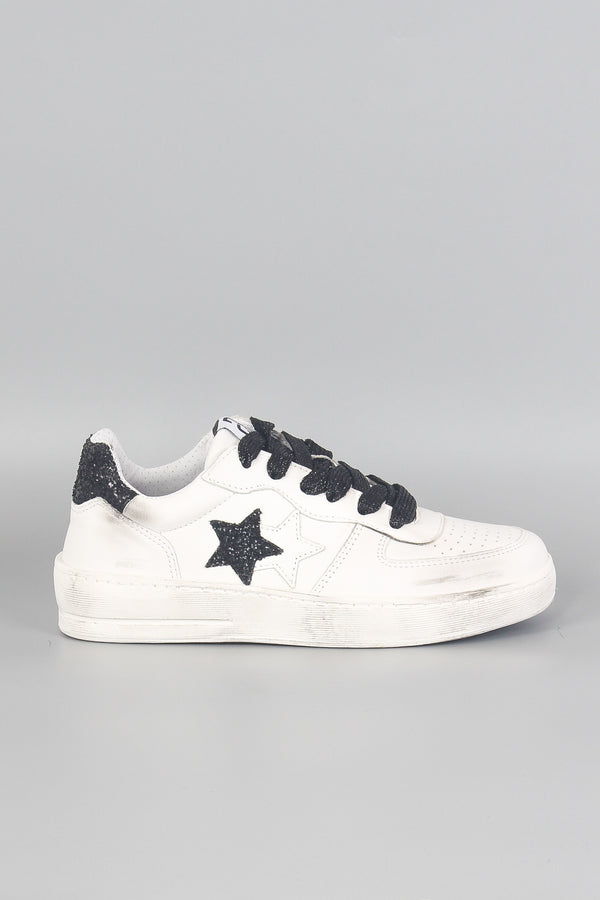 Sneaker Padel Star Glitter Bianco/nero