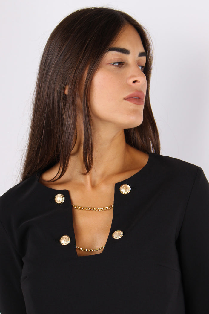 Tempor Abito Tessuto Tecnico C Black-7