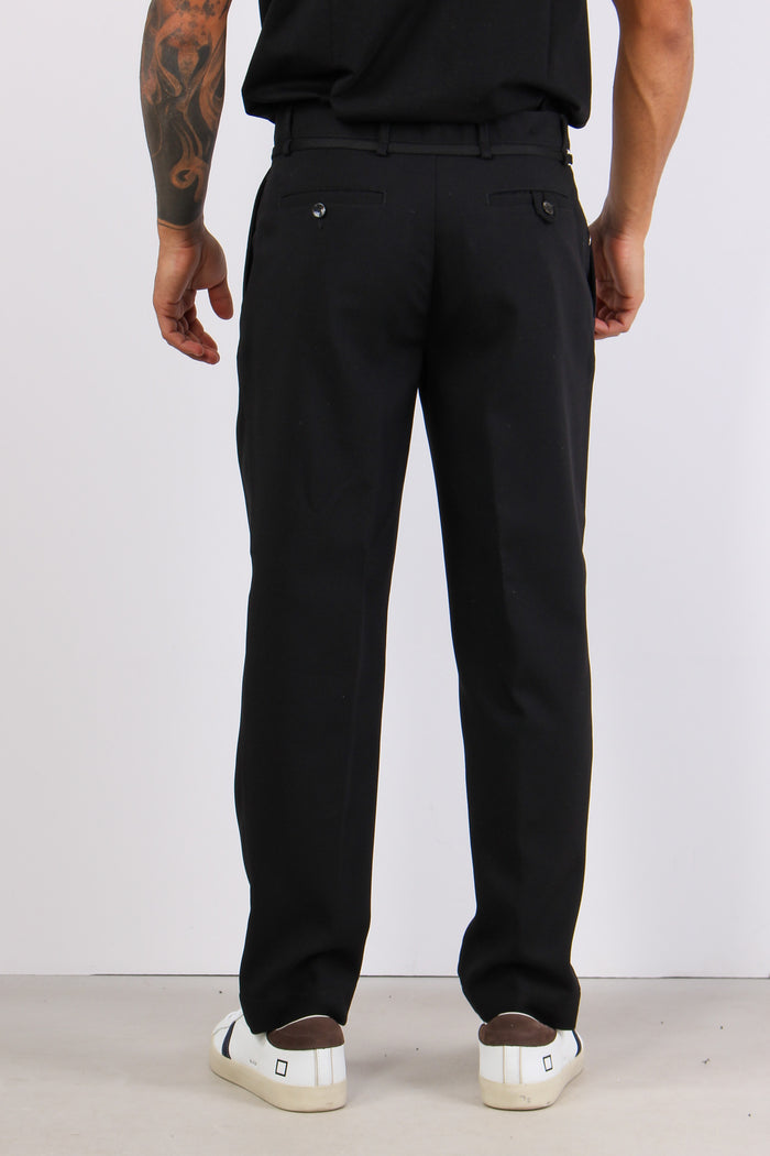 Batteria Pantalone Laccio Nero-4